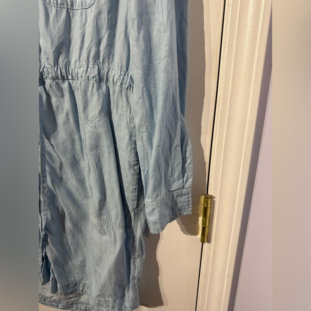 Athleta Light Blue Denim Shirt Dress XS - Picture 9 of 15
